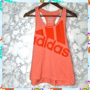 Adidas Women’s Ultimate 2.0 Orange Racerback Tank Top Size Medium